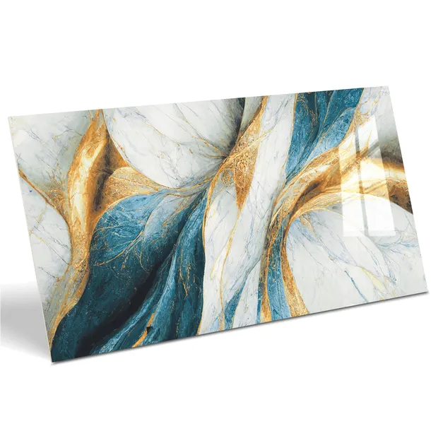 PŁYTKI DO ŁAZIENKI KUCHNI GRES MARMUR DEKORACYJNY XAVIER AQUA 60x120 POŁYSK