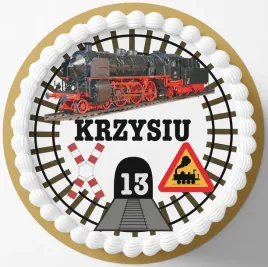oplatek-waflowy-kolej-kolejarz-motorniczy-ciuchcia-pociag-tory-pkp-tor-20cm