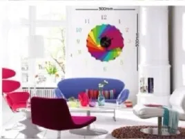 diy-zegar-z-naklejka-na-sciane-clock-scienny-z-naklejkami-tecza-50x50