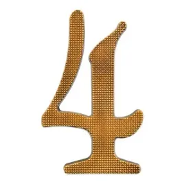 sartpol-cyfra-4-aluminiowa-20-cm-patyna