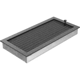kratka-kominkowa-22x45-czarno-srebrna-z-zaluzja