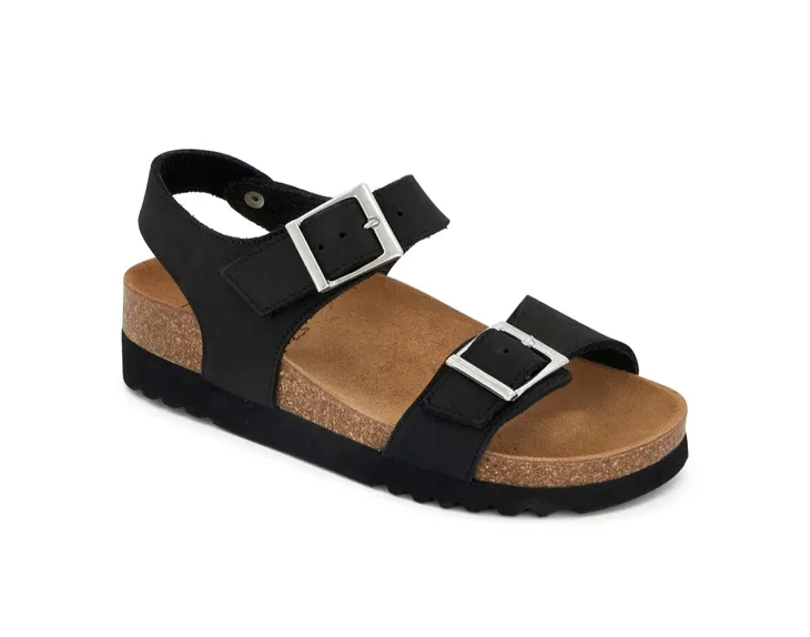 SCHOLL FILIPPA sandały, buty, klapki profilowane, skórzane czarne
