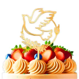 topper-na-tort-komunijny-zloty-golabek-piker-ozdoba-pierwsza-komunia