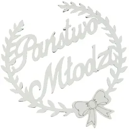 dekoracja-wianek-bialy-31-cm-panstwo-mlodzi