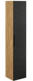 wysoki-ryflowany-slupek-lazienkowy-ocean-black-80-01-dab-olejowany-czarny