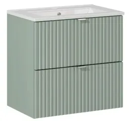 szafka-z-umywalka-wpuszczana-60-cm-z-szufladami-ryflowana-zielona-szalwia