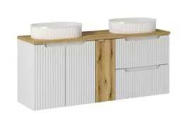 ryflowana-szafka-z-umywalka-140-cm-podwojna-umywalka-nablatowa-matowa-biala