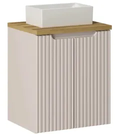 wiszaca-szafka-z-umywalka-50-cm-2-drzwiowa-ryflowana-kaszmir-matowy-bez-noc