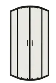 kabina-prysznicowa-rozsuwana-czarna-przezroczysta-90-x-90-cm