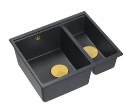 quadron-logan-150-granitowy-zlewozmywak-kuchenny-czarny-zloto-podwieszany