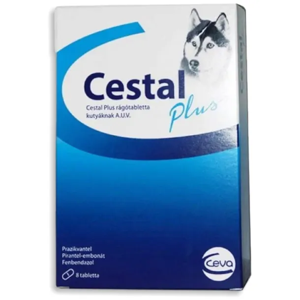 Tabletki na pasożyty odrobaczające Ceva Cestal Plus dla psa pakiet 8 sztuk