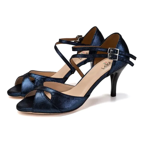 SKÓRZANE BUTY DO TAŃCA TANGO STYLOWE 7,5cm 39
