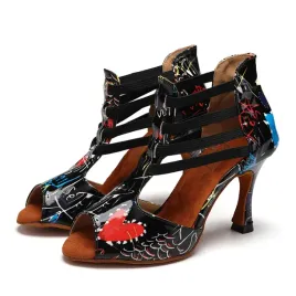 buty-taneczne-do-tanca-latino-szalone-wzorki-9cm-38