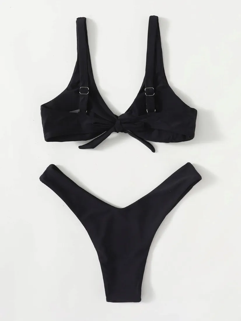 czarny-komplet-bikini-shein-s-stan-nowy