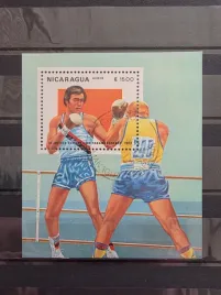 znaczki-sport-boks-nicaragua-kasowany-s10