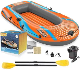 bestway-61143-ponton-246x122cm-wiosla-pompka-12v-kondor-elite-3000-raft