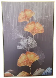 obraz-na-plotnie-90-x-60-cm-w-zlotej-ramie-kwiat-na-sciane