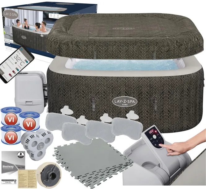 Bestway 6001R Ogrodowe Domowe SPA Hydromasaż Dysze strumieniowe 6 osób