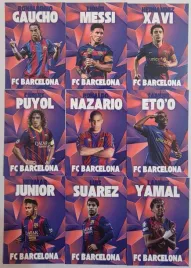 2025-fc-barcelona-9-kart-ronaldinho-messi-puyol-yamal-xavi-ronaldo-limited