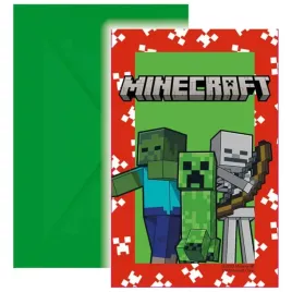 zaproszenia-minecraft-procos-6-szt
