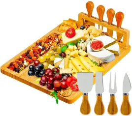 deska-bambusowa-do-serow-przekasek-zestaw-nozy