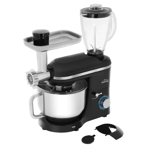 robot-kuchenny-chef-rafael-m2-cechy-dodatkowe-blender-ze-szklanym-kielichem-o-pojemnosci-1-5l-maszynka-do-mielenia-miesa-z-3-sitkami-metalowe-mieszadla-wyposazone-w-system-szybkiego-montazu-pokrywa-misy-zapobiegajaca-rozbryzgiwaniu-sie-zawartosci-podczas-pracy-robota-pokretlo-do-sterowania-z-podswietleniem-led-wysokiej-jakosci-opakowanie-nadajace-sie-na-prezent