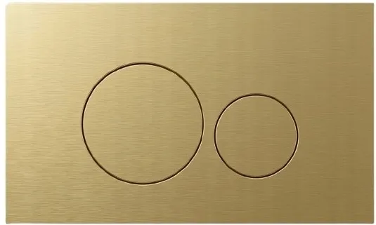 PRZYCISK WC ONYX06 SZCZOTKOWANE ZŁOTO DO STELAŻ GEBERIT UP100 BASIC DELTA
