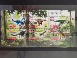 znaczki-zwierzeta-wymarle-dinozaury-congo-kasowany-x2