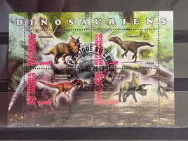 znaczki-zwierzeta-wymarle-dinozaury-congo-kasowany-x2