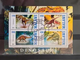 znaczki-zwierzeta-wymarle-dinozaury-malawi-kasowany-x2