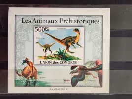 znaczki-zwierzeta-wymarle-dinozaury-komory-czysty-x2