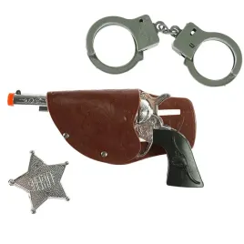 zestaw-kowboj-rewolwer-kajdanki-odznaka-arpex-4-szt