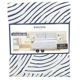 posciel-bawelniana-dwustronna-220x200cm-2-x-70x80cm-biala-fale-niebieskie