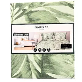 posciel-bawelniana-dwustronna-220x200cm-2-x-70x80cm-liscie-smukee