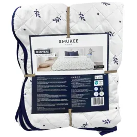 narzuta-na-lozko-granatowe-listki-220x200cm-smukee-bedspread