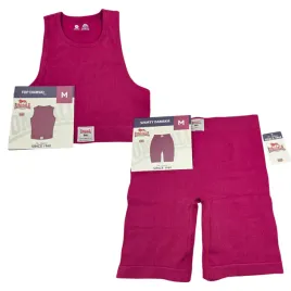 lonsdale-top-i-szorty-sportowe-damskie-rozmiar-m-burgundowe