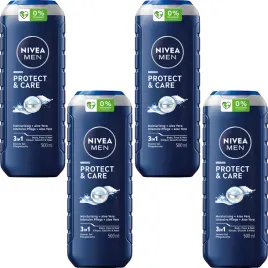 4-x-nivea-pielegnujacy-zel-pod-prysznic-protect-and-care-500-ml