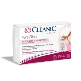cleanic-pure-effect-suche-chusteczki-do-pielegnacji-twarzy-50-sztuk