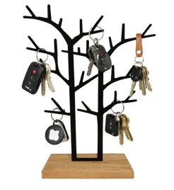 wieszak-na-klucze-keys-drzewko-stojak-na-komode-debowa-podstawa-32-cm