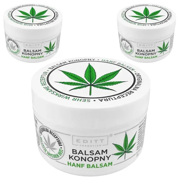 3x Balsam konopny na mięśnie i ból stawów Editt