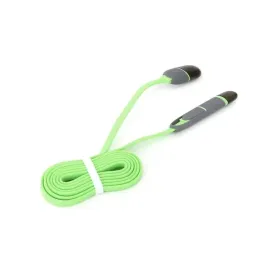 platinet-flat-cable-kabel-2in1-micro-usb-and-lightning-plugs-1m-green-42872