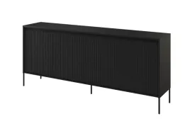 komoda-trend-tr4c-szerokosc-193-cm-komoda-4d-z-oswietleniem-czarna-frezowa