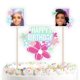 topper-papierowy-barbie-sweet-life-happy-birthday-amscan-26-x-15-cm