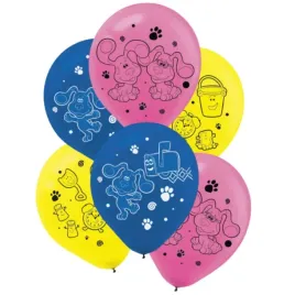 balony-blues-clues-sladem-blue-mix-amscan-11-6-szt
