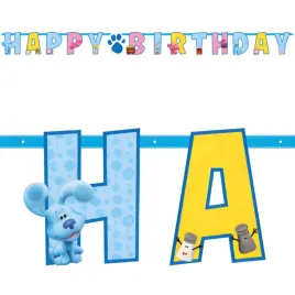 baner-flagi-blues-clue-happy-birthday-amscan-180-cm