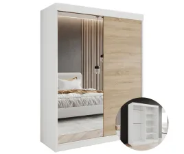 szafa-auroria-205-180-cm-biala-sonoma-z-lustrem-z-polkami-do-sypialni