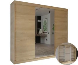 szafa-veloria-250-cm-x-205-3d-dab-sonoma-z-lustrem-garderoba-do-sypialni