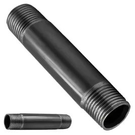 krociec-sztucer-rura-stalowa-czarna-2-gwinty-o-1-cal-dn25-dlugosc-300mm