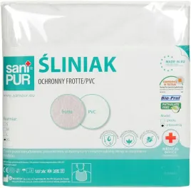 sanipur-sliniak-ochronny-bialy-frotte-roz-xl
