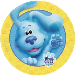 talerzyki-papierowe-blues-clues-sladem-blue-amscan-23cm-8-szt